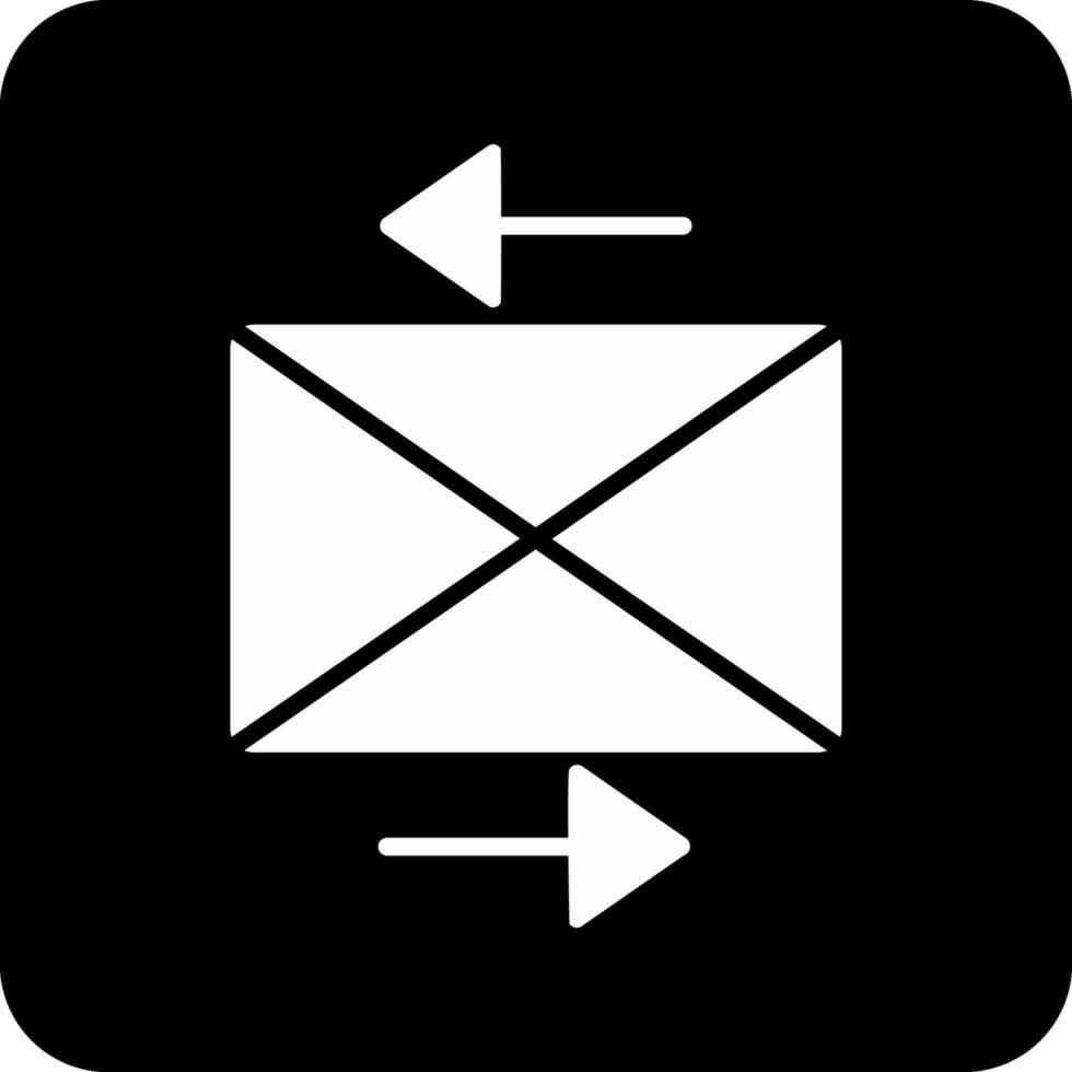 enviar icono de vector de correo