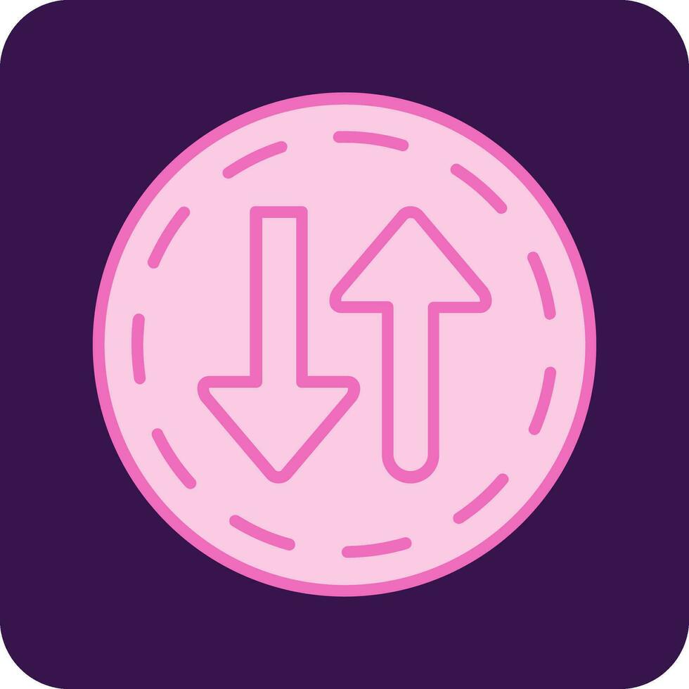 Two Way Street Vector Icon