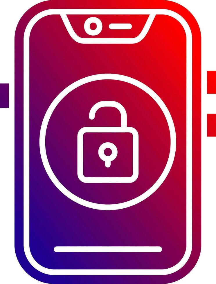 Unlock Solid Gradient Icon 36992301 Vector Art at Vecteezy