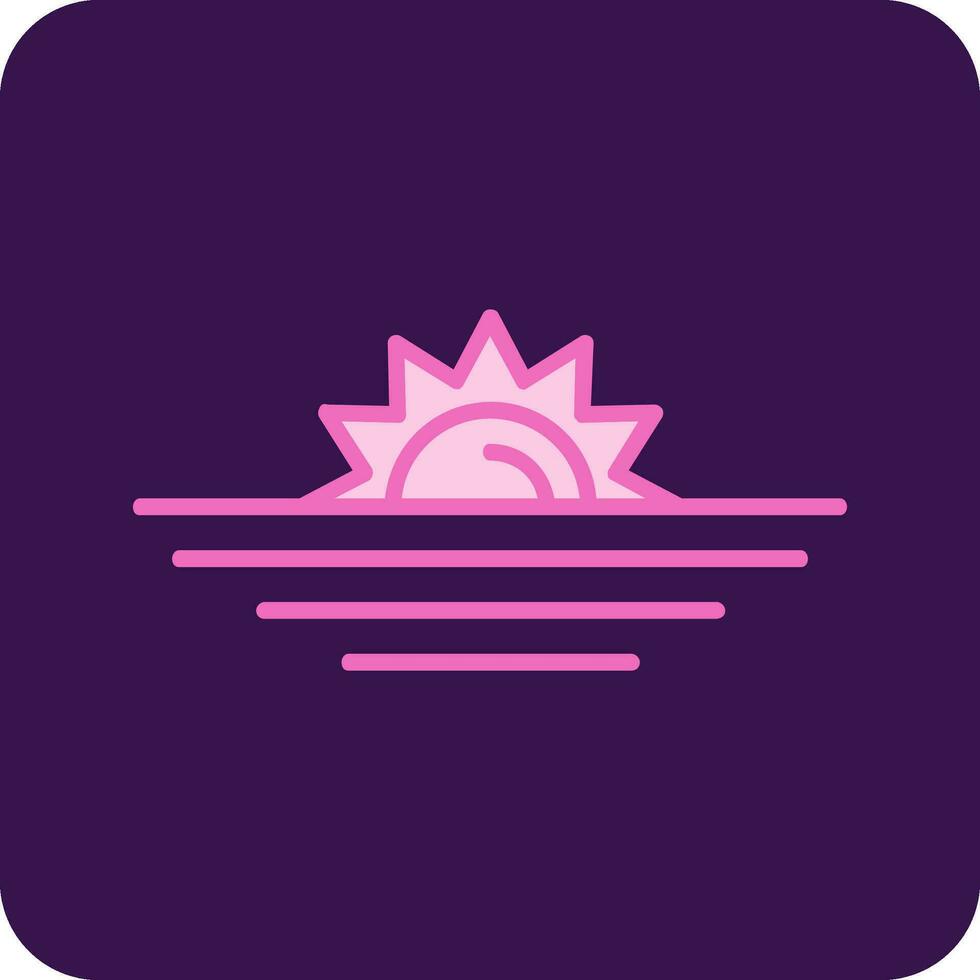 Sunset Vector Icon