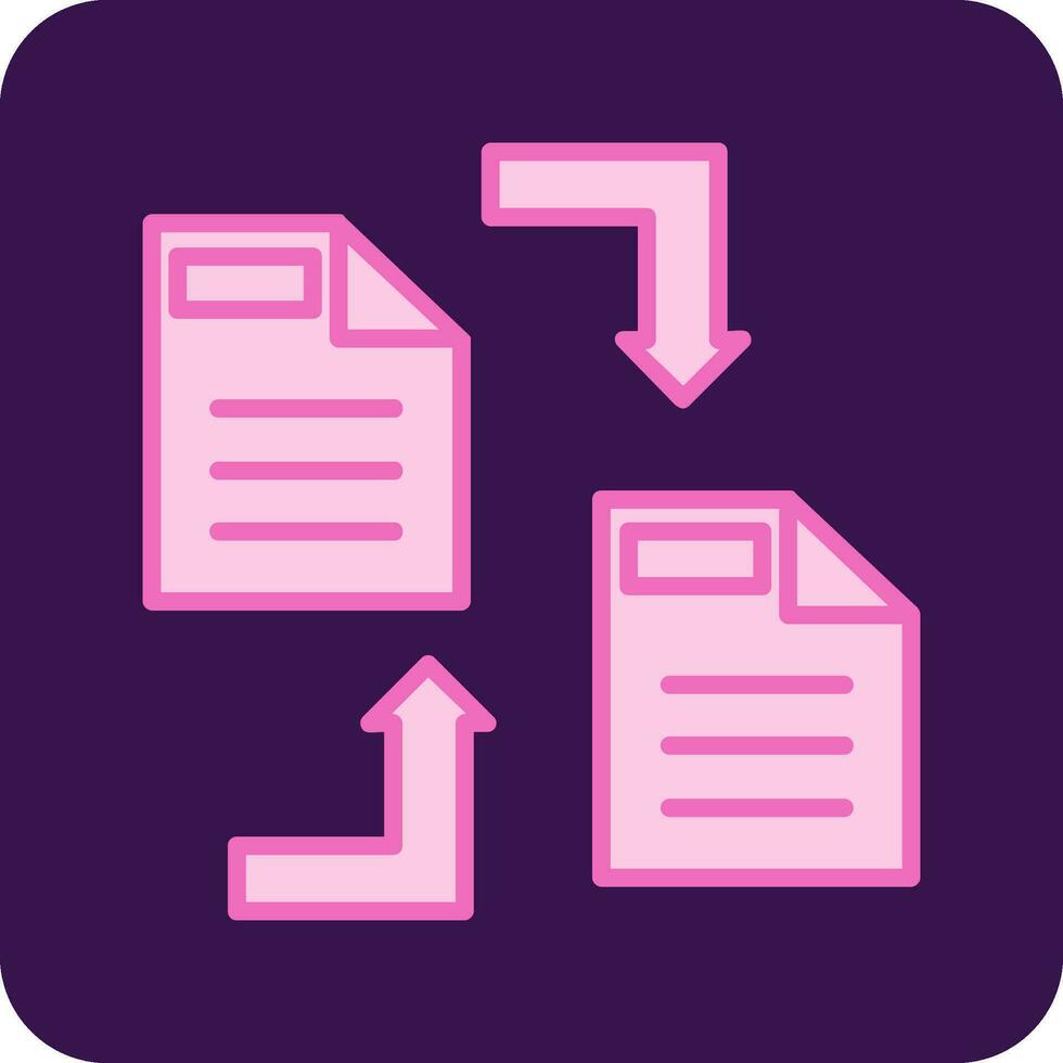 Data Transformation Vector Icon