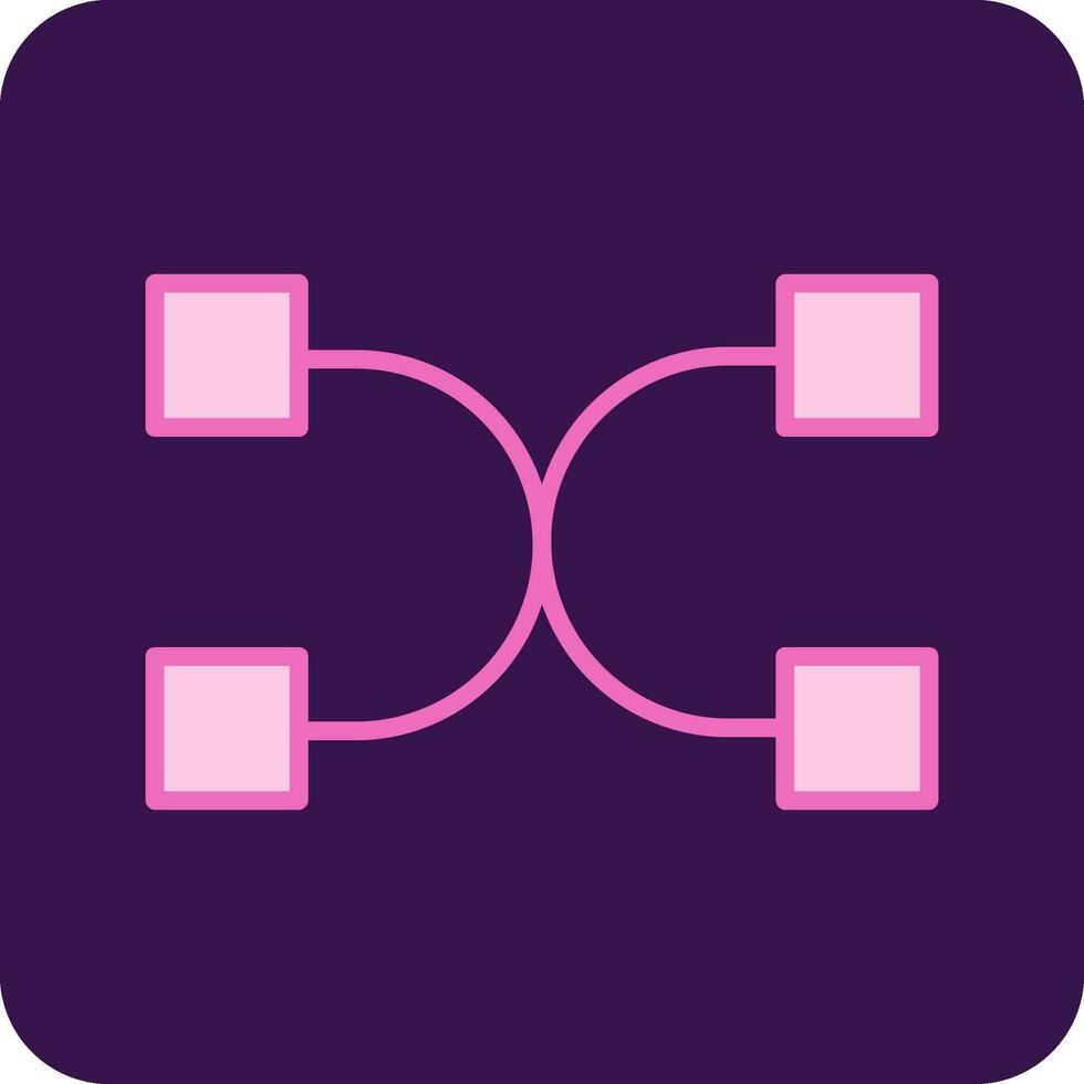 Many To Many Vector Icon