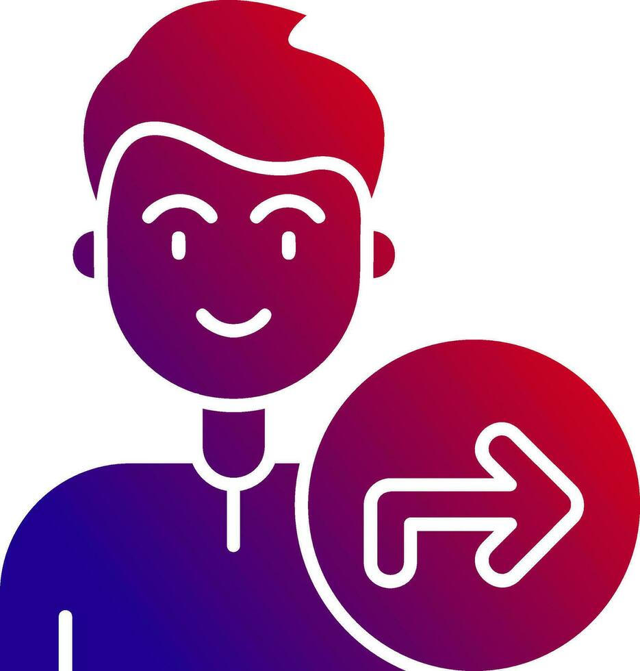 Direction Solid Gradient Icon 36992552 Vector Art at Vecteezy