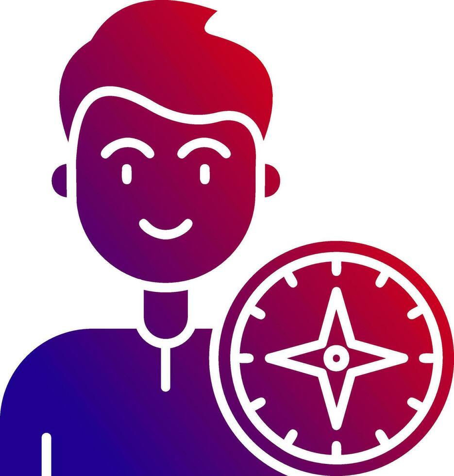 Compass Solid Gradient Icon 36992583 Vector Art at Vecteezy