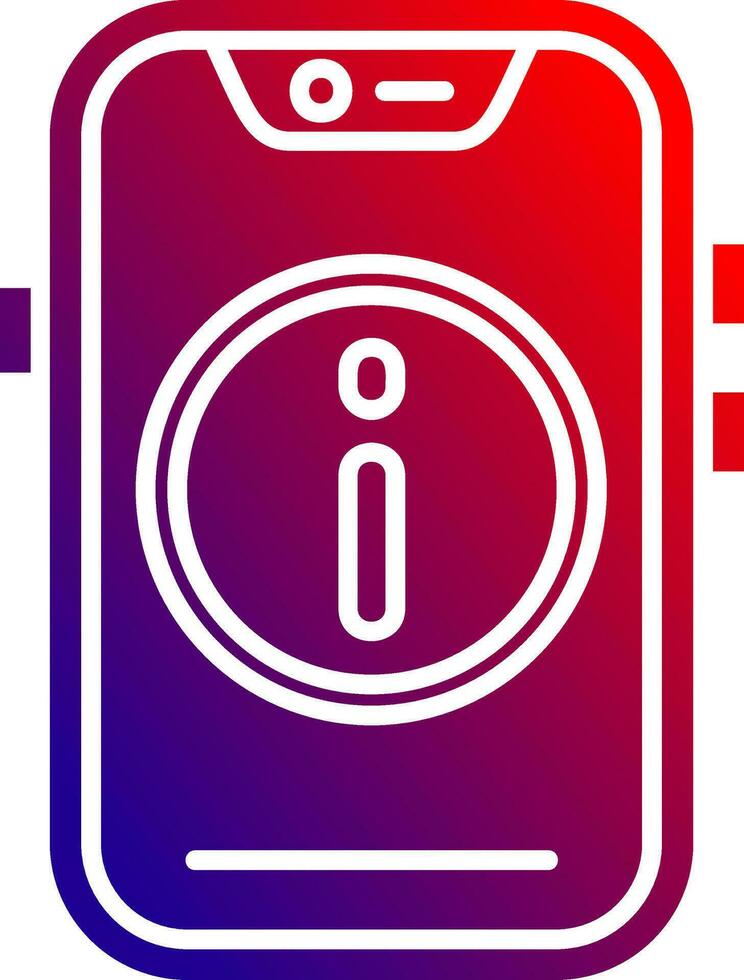 Info Solid Gradient Icon vector