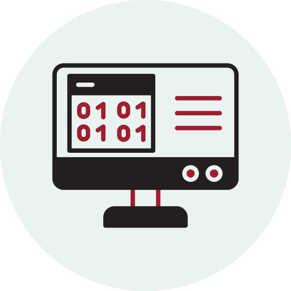 Binary Code Vector Icon