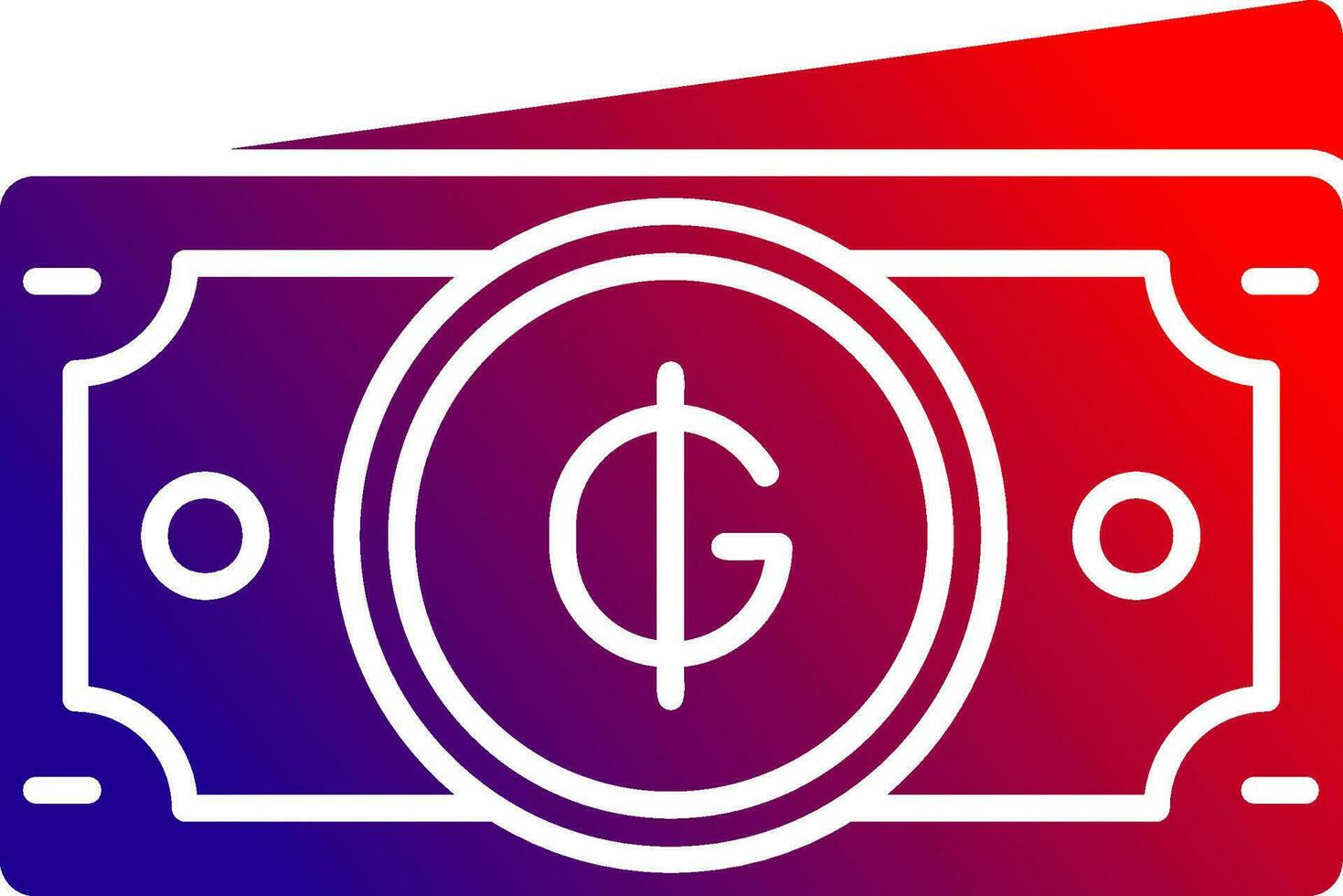 Guarani Solid Gradient Icon vector