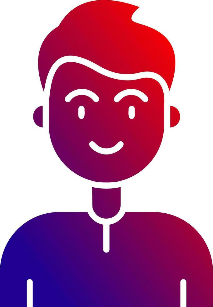 User Solid Gradient Icon vector