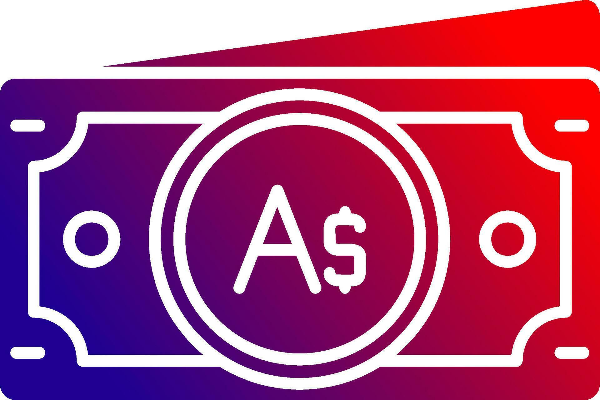 Australian dollar Solid Gradient Icon 36992747 Vector Art at Vecteezy