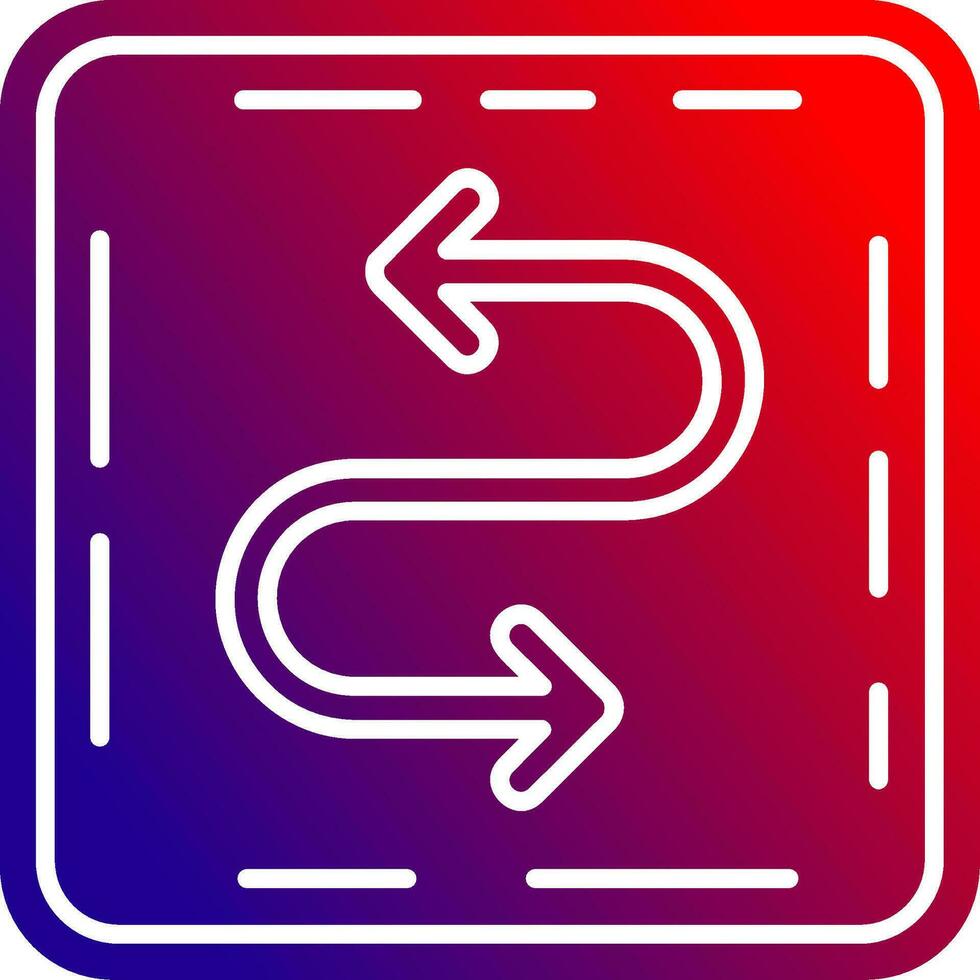 Zigzag Solid Gradient Icon 36992826 Vector Art at Vecteezy