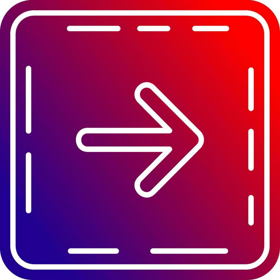 Right arrow Solid Gradient Icon 36992878 Vector Art at Vecteezy
