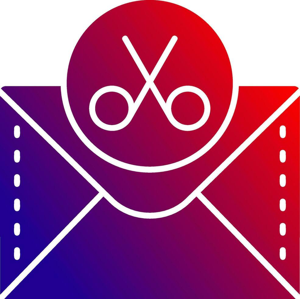 Scissor Solid Gradient Icon vector