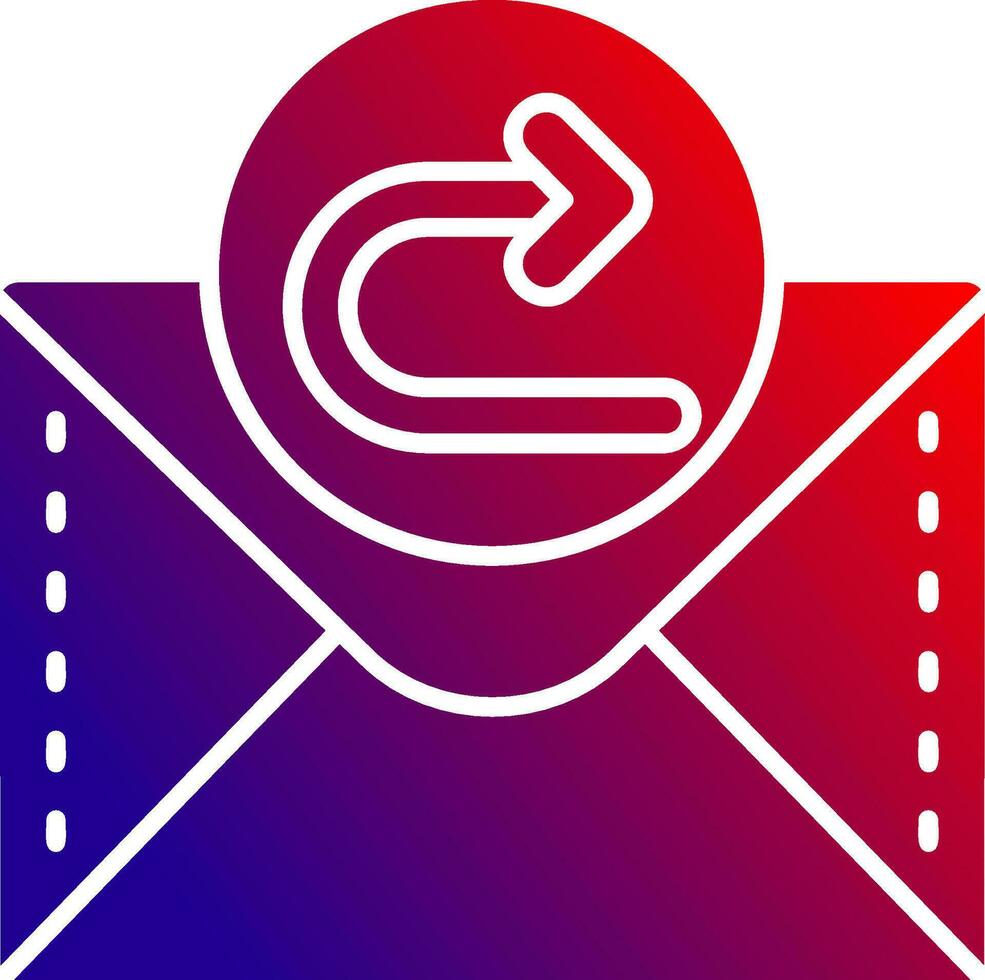 Right arrow Solid Gradient Icon vector