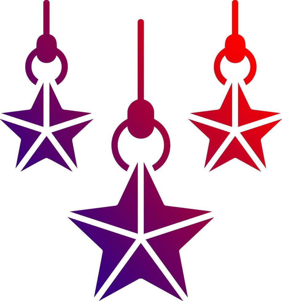 Navidad estrella sólido degradado icono vector