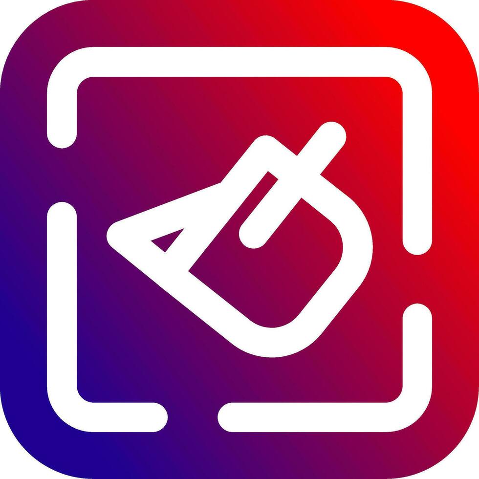 Paint bucket Solid Gradient Icon vector