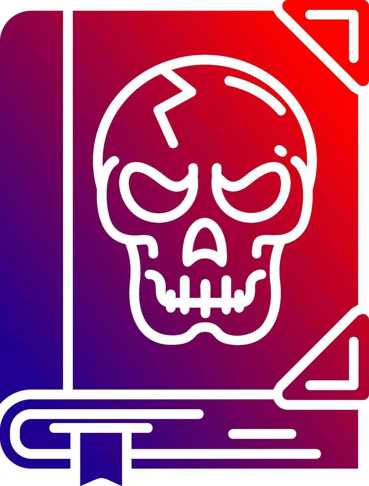 Horror Solid Gradient Icon vector