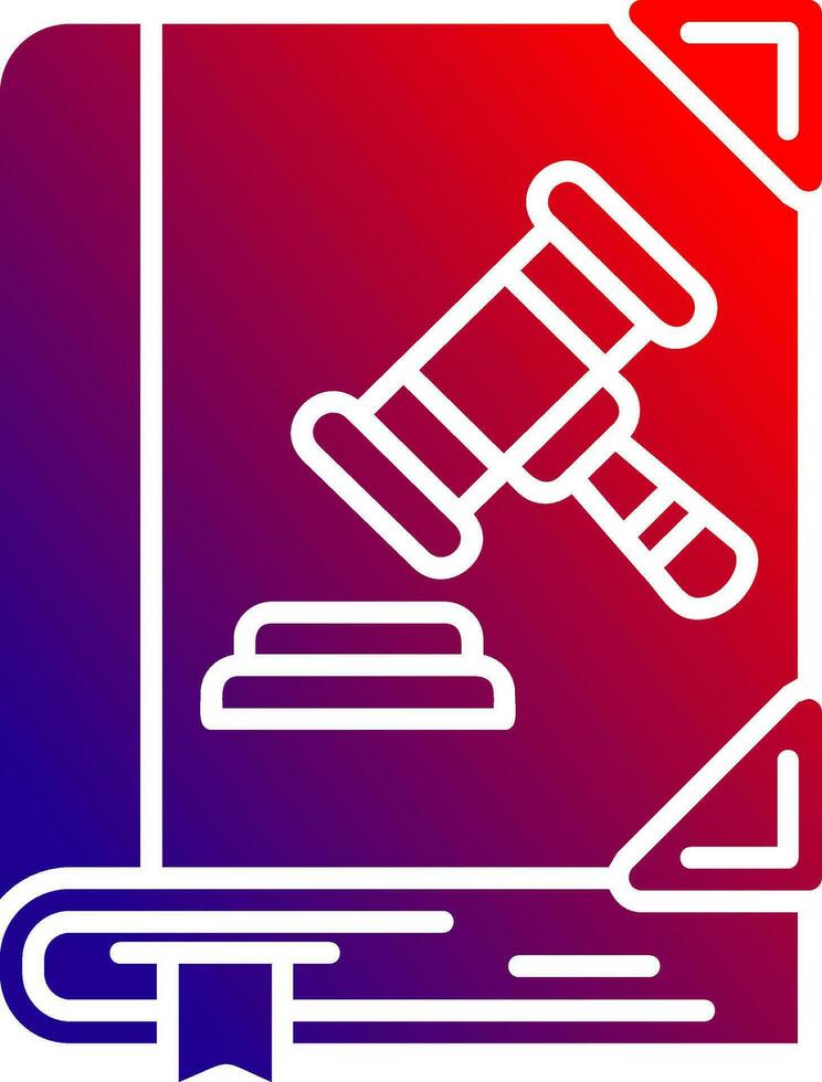 Crime Solid Gradient Icon vector