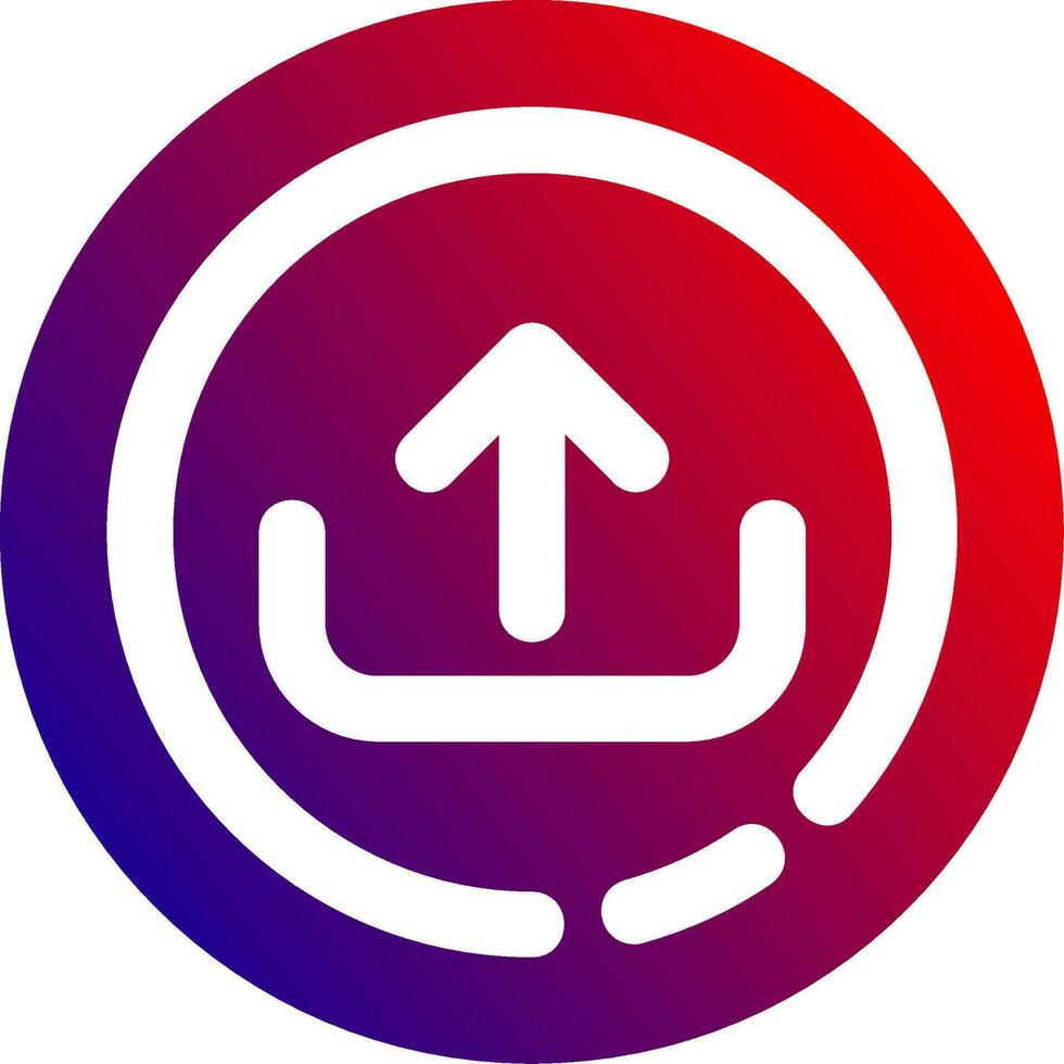 Upload Solid Gradient Icon 36993192 Vector Art at Vecteezy