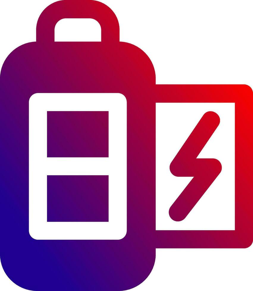 Battery half Solid Gradient Icon 36993193 Vector Art at Vecteezy