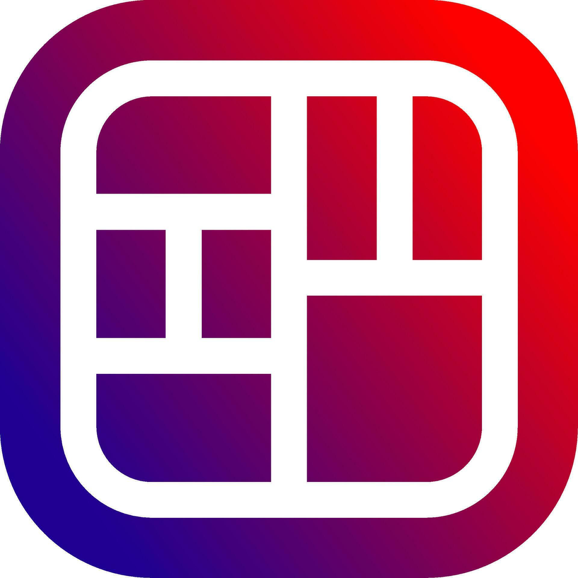 Layout Solid Gradient Icon 36993223 Vector Art at Vecteezy