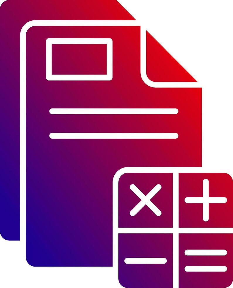 Accounting Solid Gradient Icon 36993255 Vector Art at Vecteezy