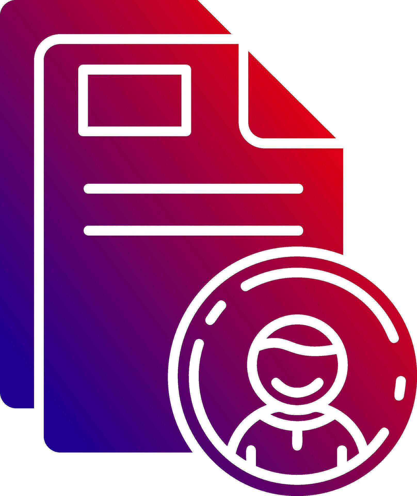 Identification Solid Gradient Icon 36993272 Vector Art at Vecteezy