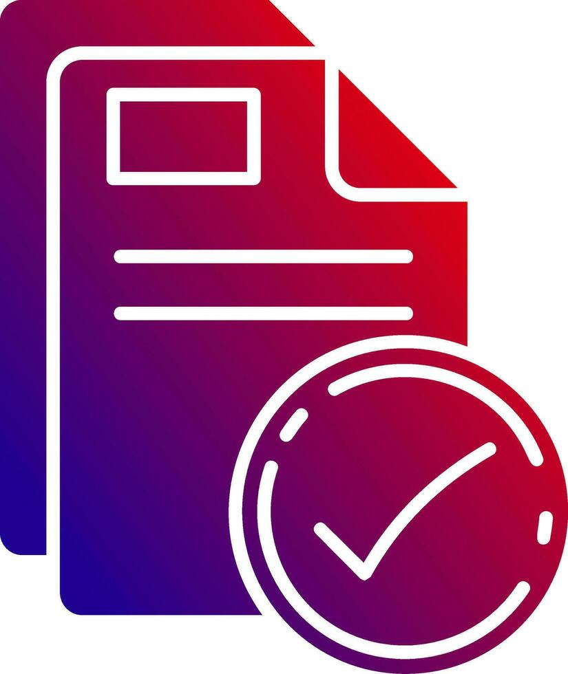 Check Solid Gradient Icon 36993330 Vector Art at Vecteezy