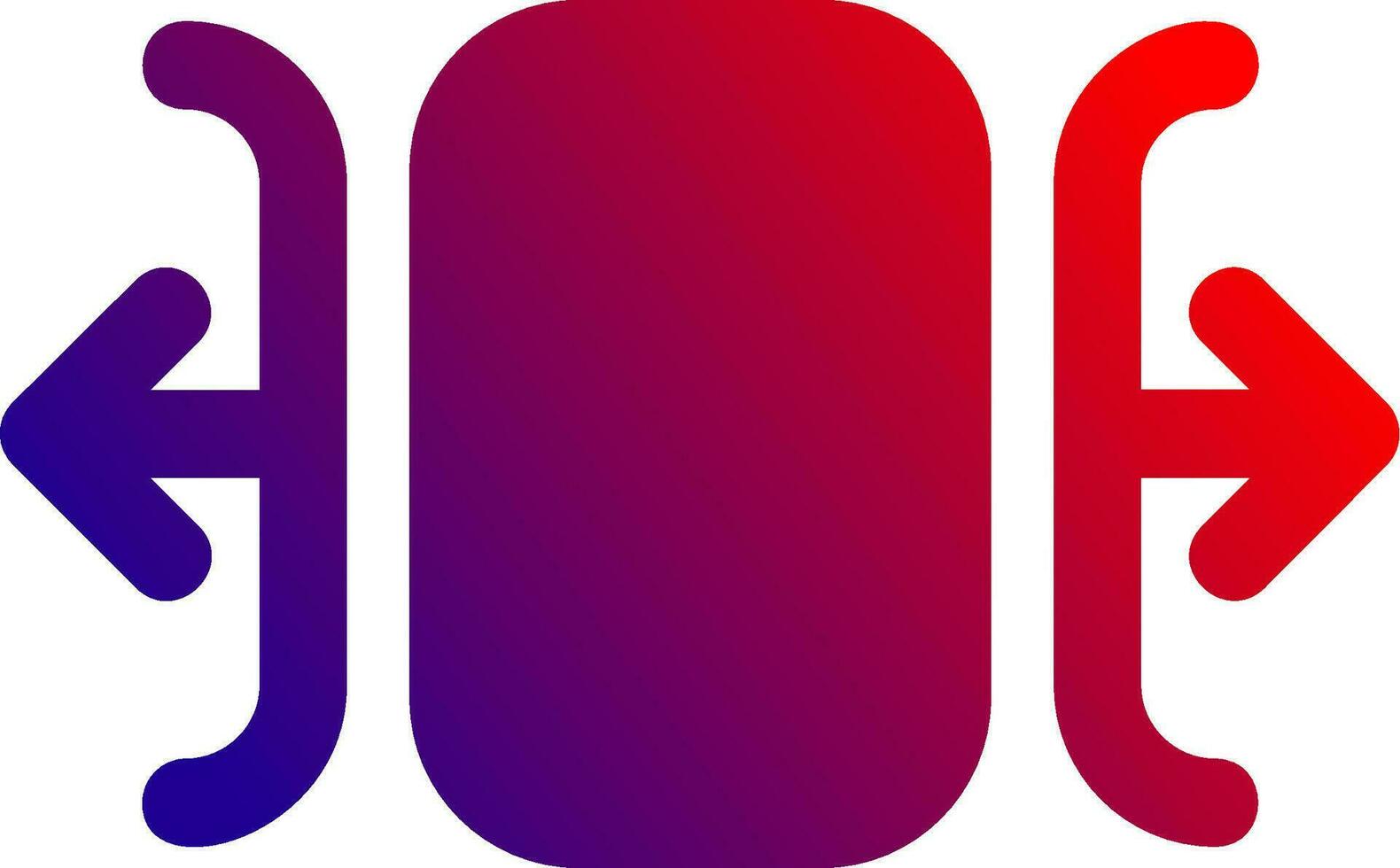 Carousel horizontal Solid Gradient Icon vector