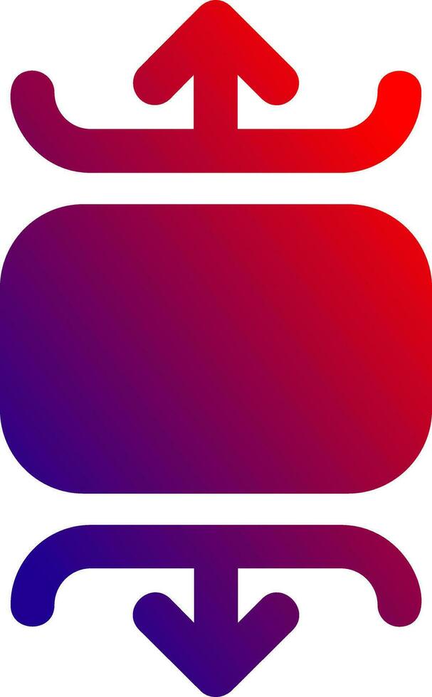 Carousel vertical Solid Gradient Icon vector