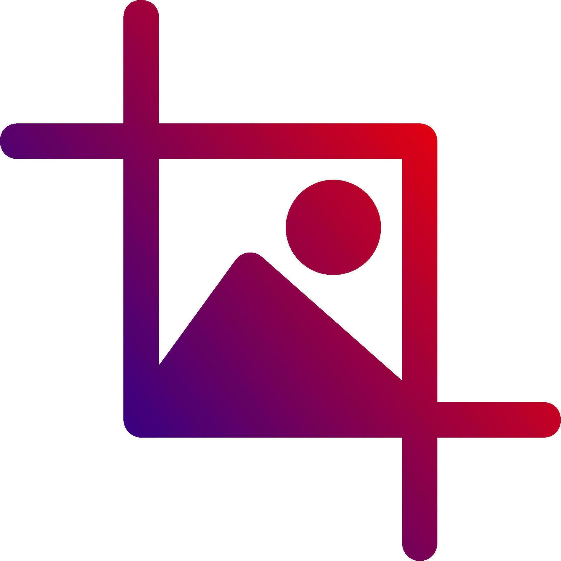 Crop selection Solid Gradient Icon 36993462 Vector Art at Vecteezy