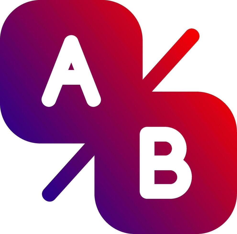 Compare ab Solid Gradient Icon vector