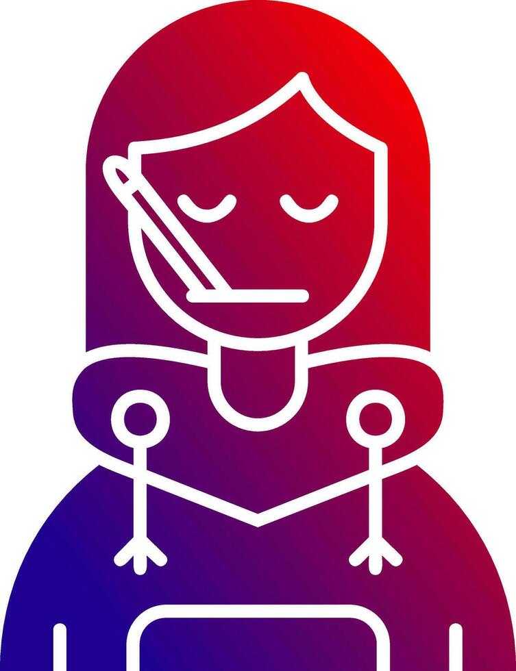 Sick Solid Gradient Icon vector