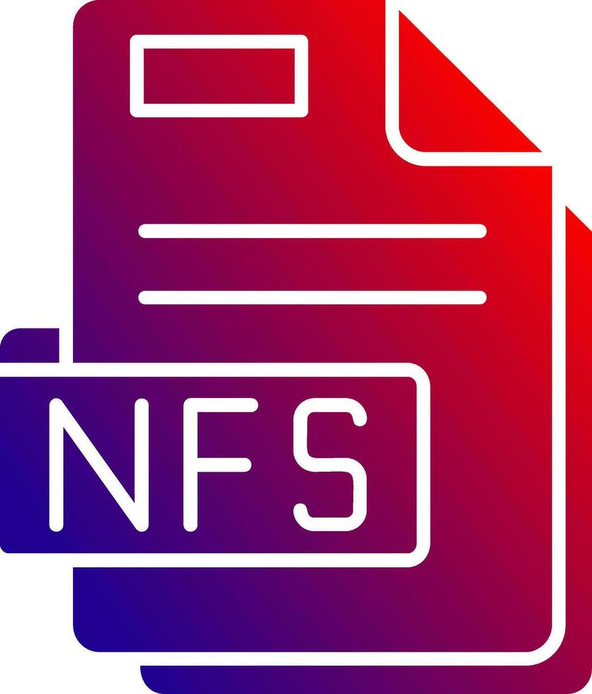 Nfs Solid Gradient Icon vector