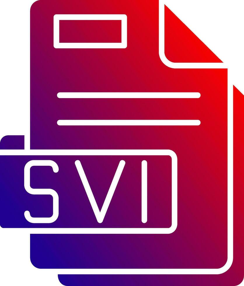 Svi Solid Gradient Icon vector