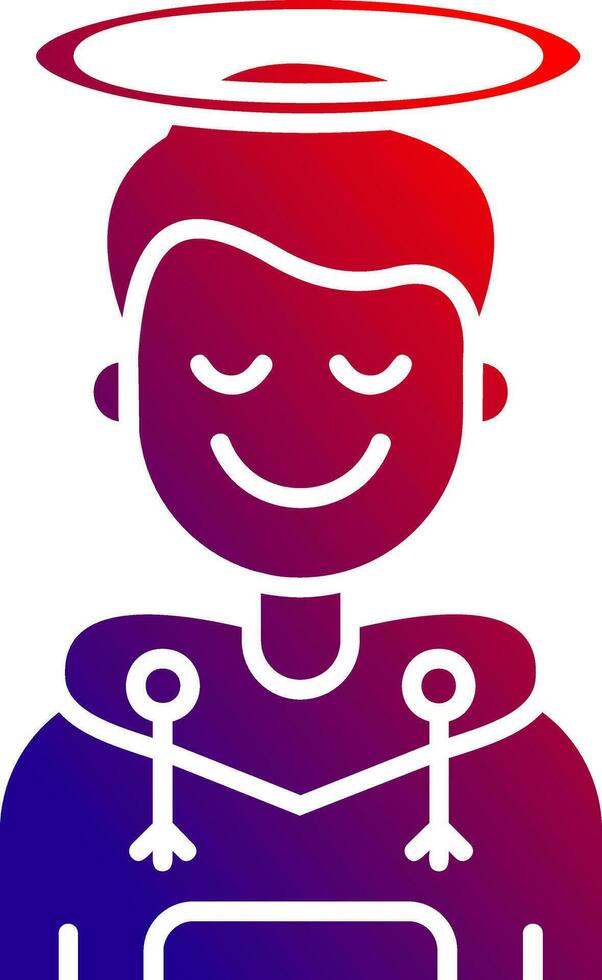 Angel Solid Gradient Icon vector