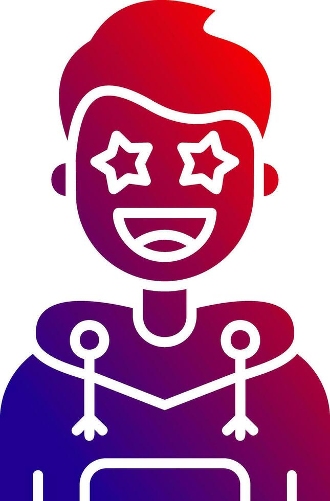 Famous Solid Gradient Icon vector