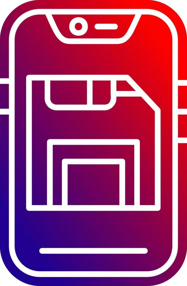 Save Solid Gradient Icon 36993692 Vector Art at Vecteezy