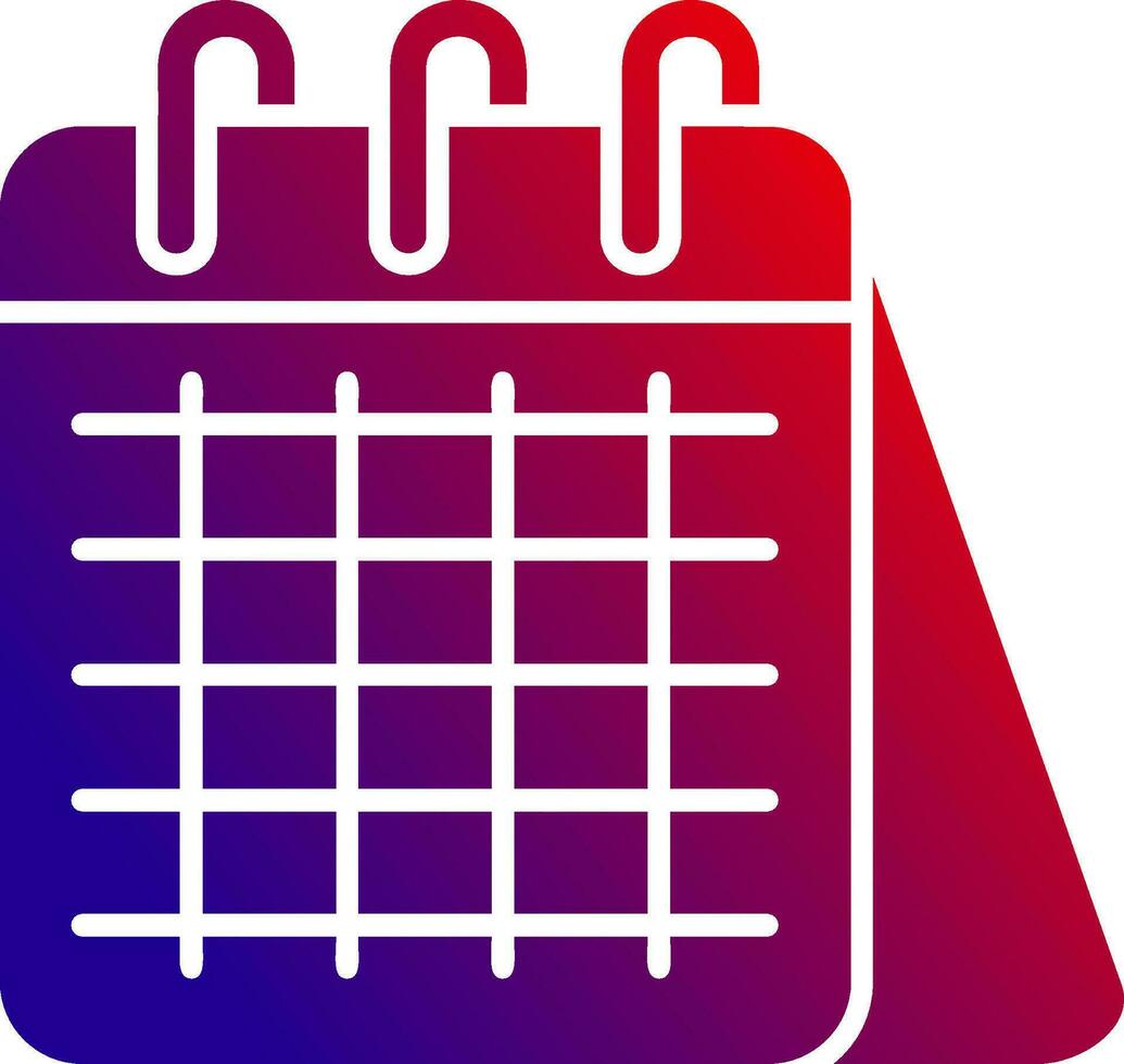 Calender Solid Gradient Icon 36993695 Vector Art at Vecteezy