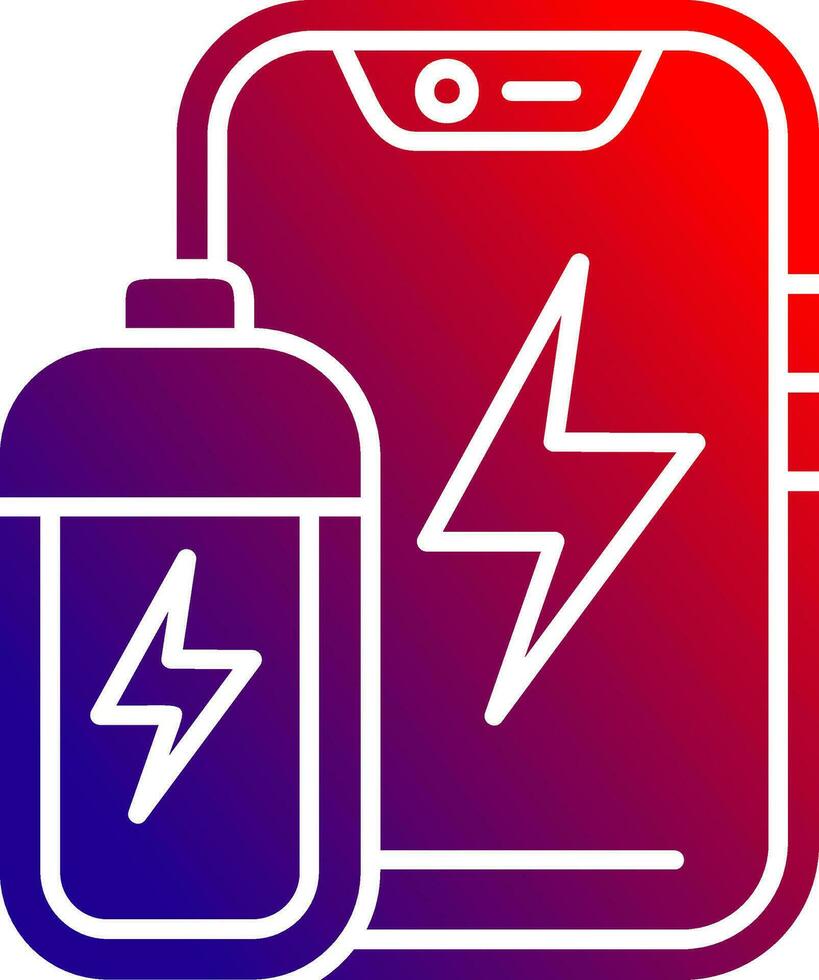 Battery Solid Gradient Icon 36993739 Vector Art at Vecteezy