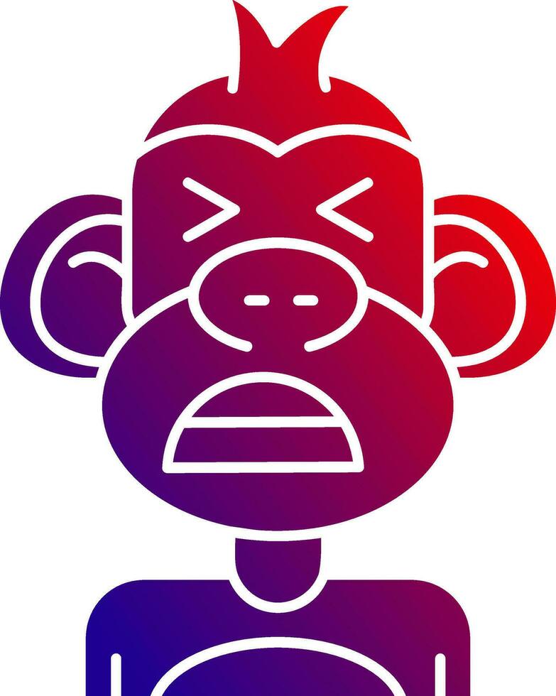 Anguish Solid Gradient Icon vector
