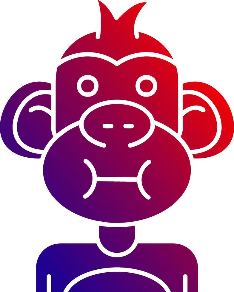 Sickness Solid Gradient Icon vector