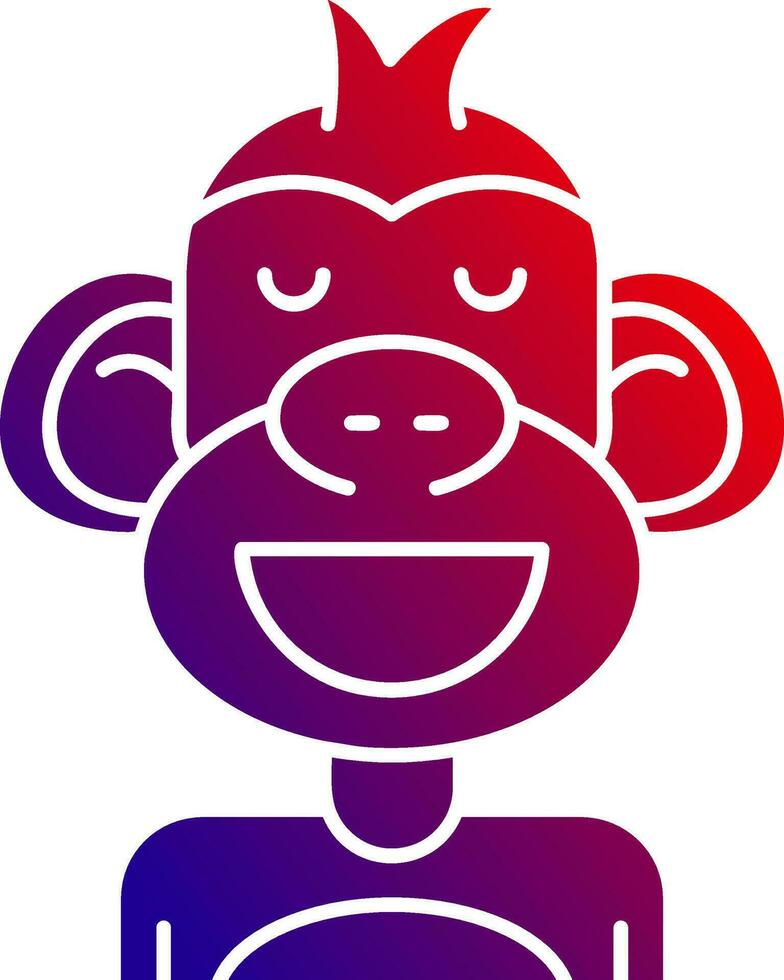 Relieved Solid Gradient Icon vector