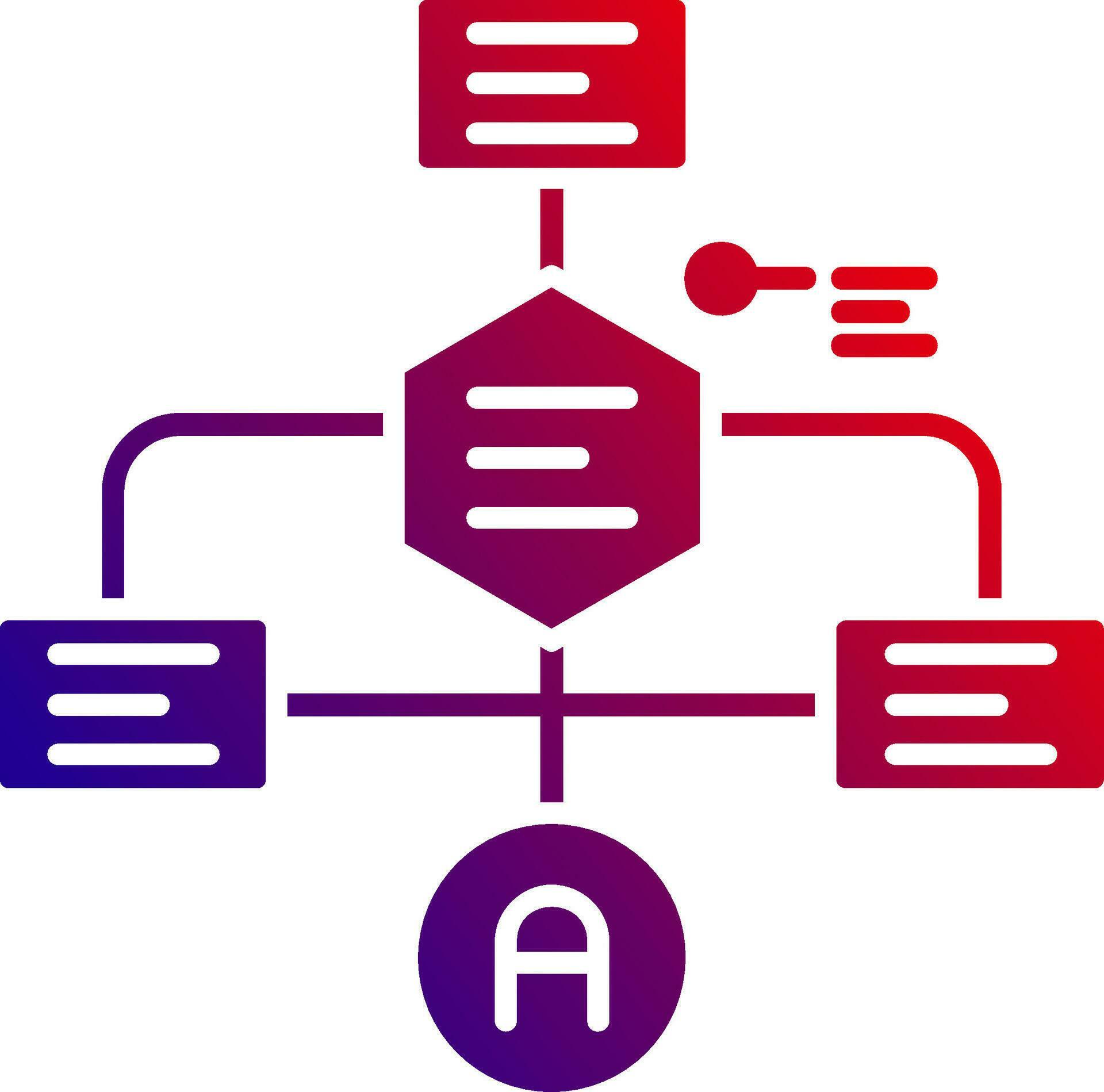 Flowchart Solid Gradient Icon 36993882 Vector Art at Vecteezy