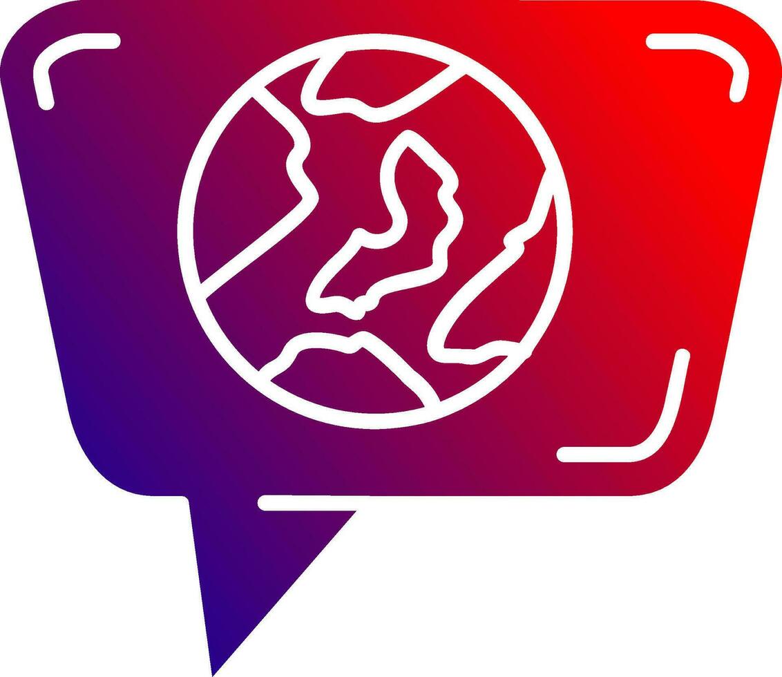 Globe Solid Gradient Icon 36993957 Vector Art at Vecteezy