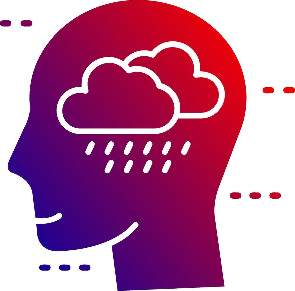 Depression Solid Gradient Icon 36993995 Vector Art at Vecteezy