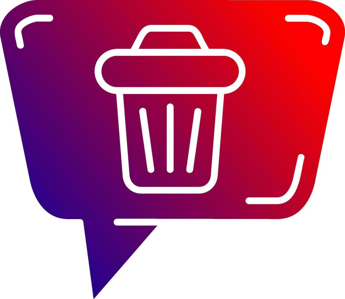 Delete message Solid Gradient Icon 36993998 Vector Art at Vecteezy