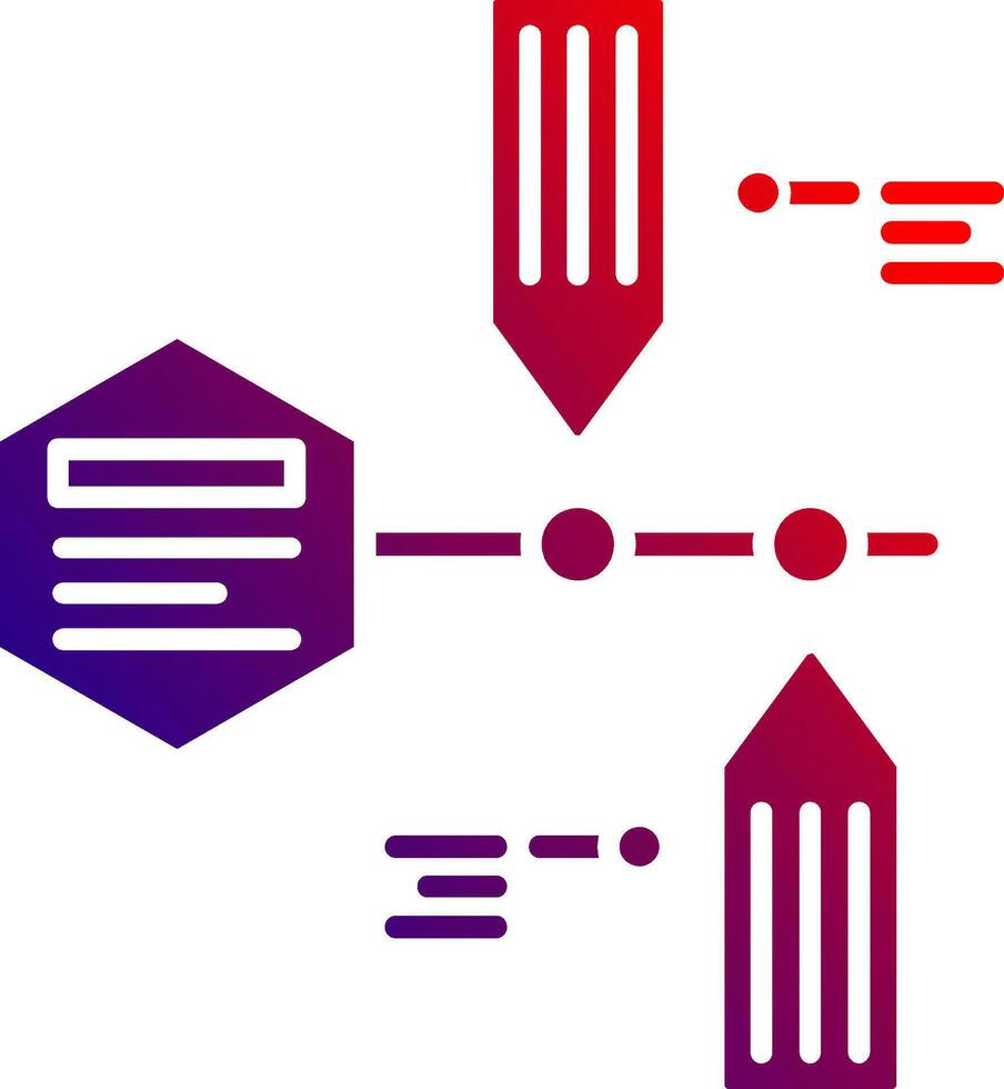 Timeline Solid Gradient Icon vector