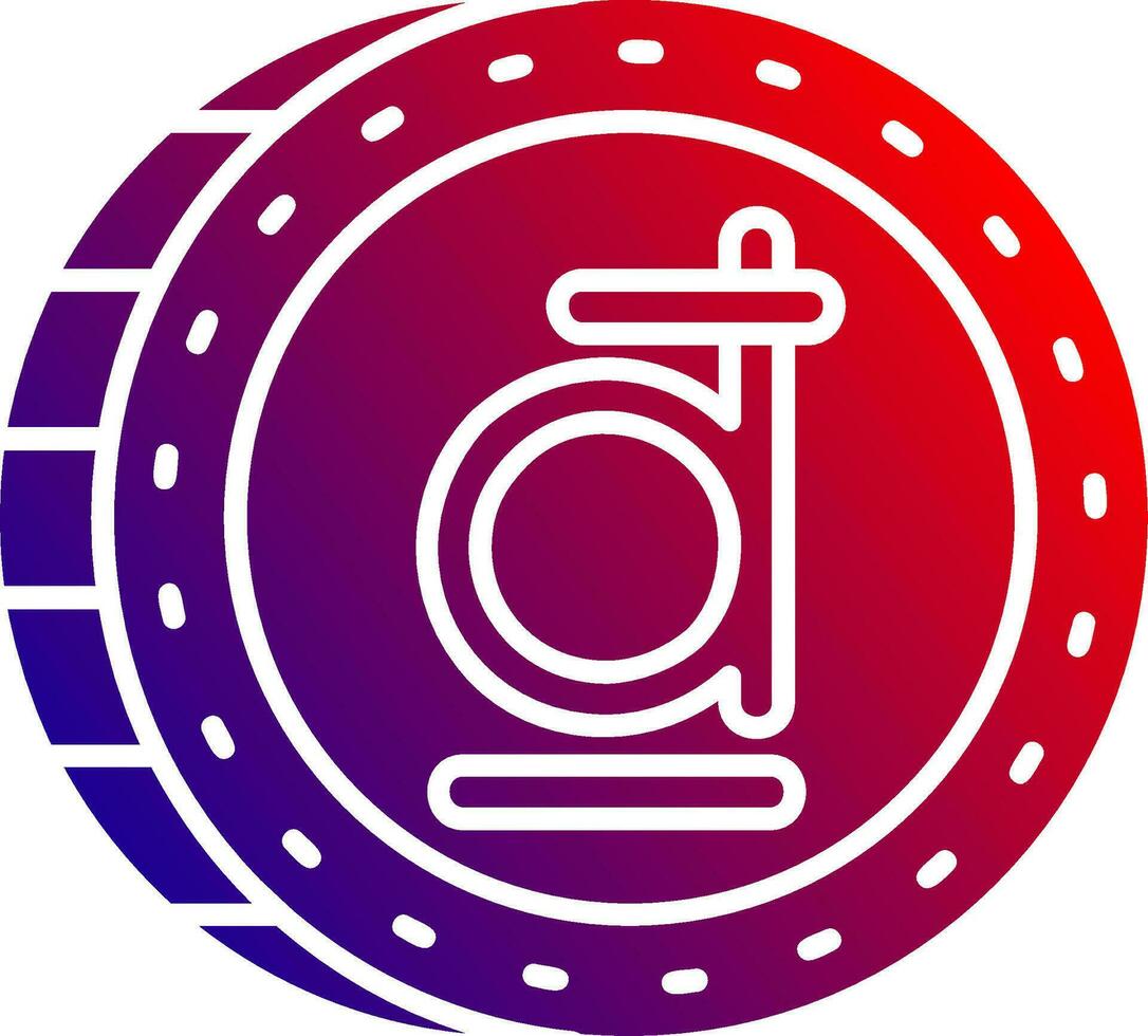 Dong Solid Gradient Icon vector