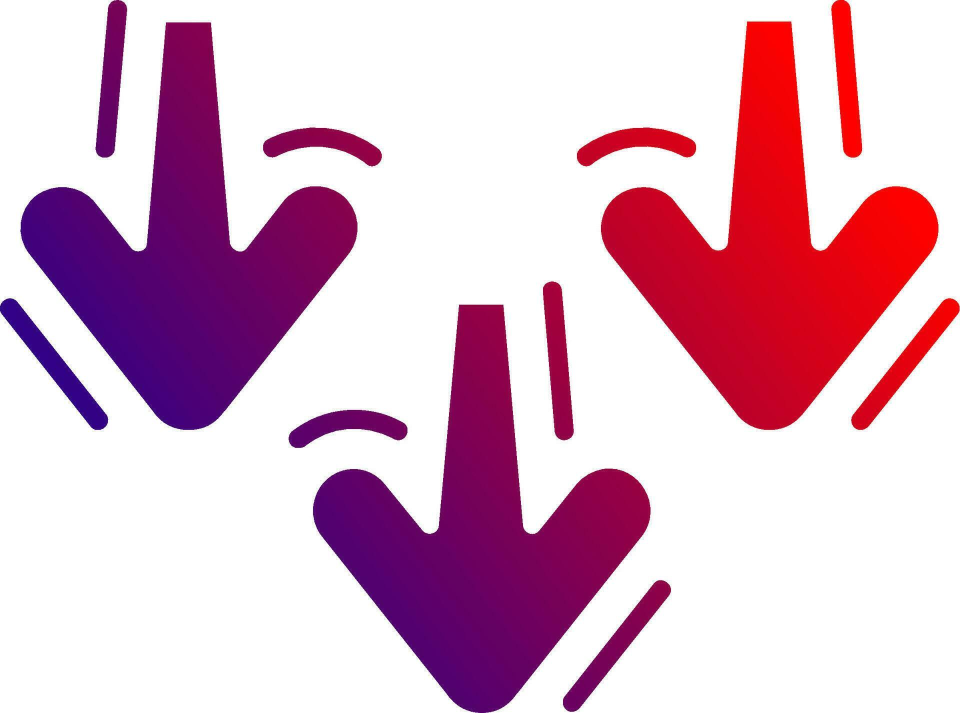 Decrease Solid Gradient Icon 36994188 Vector Art at Vecteezy