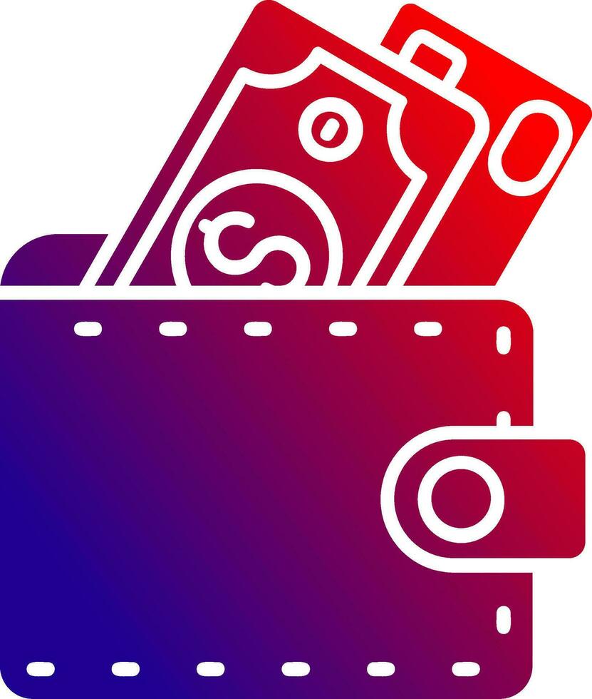 Wallet Solid Gradient Icon 36994297 Vector Art at Vecteezy